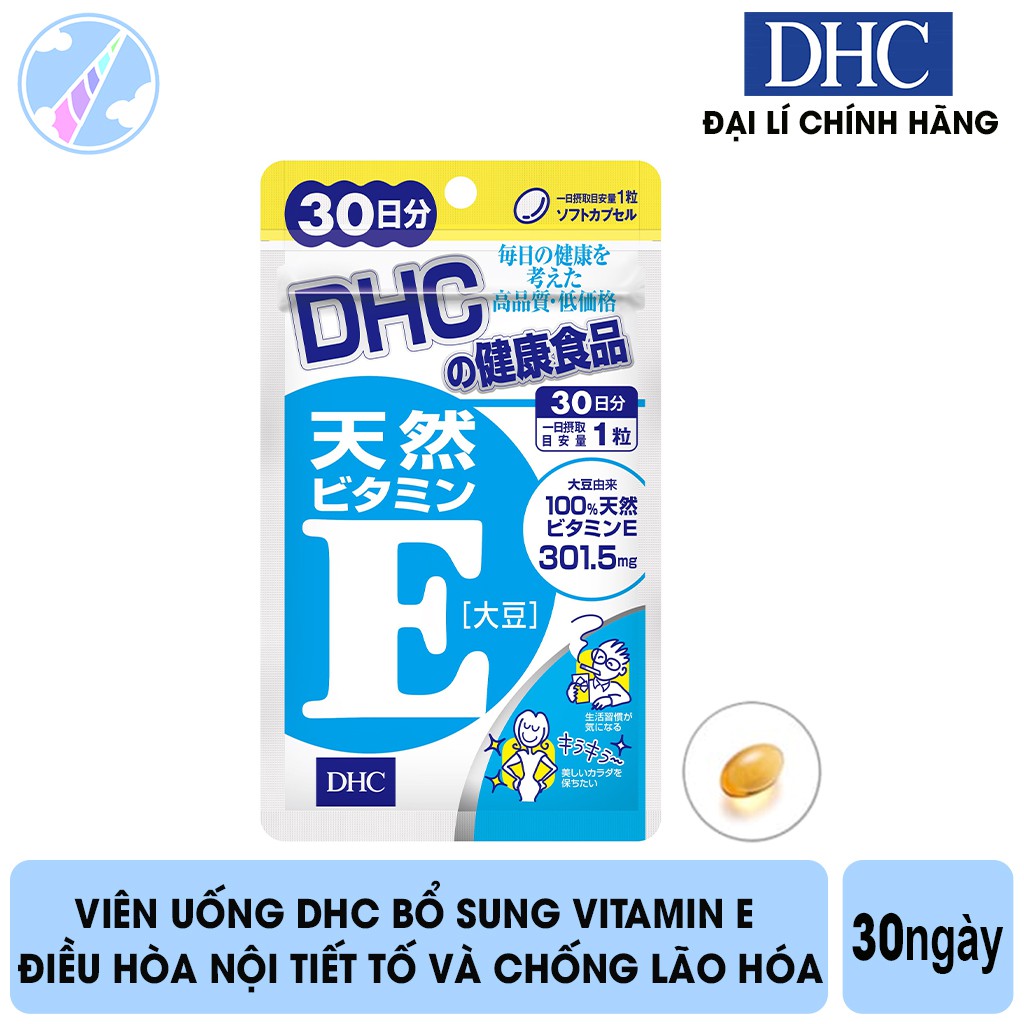 Viên Uống DHC Bổ Sung Vitamin E Điều Hòa Nội Tiết Tố và Chống Lão Hóa