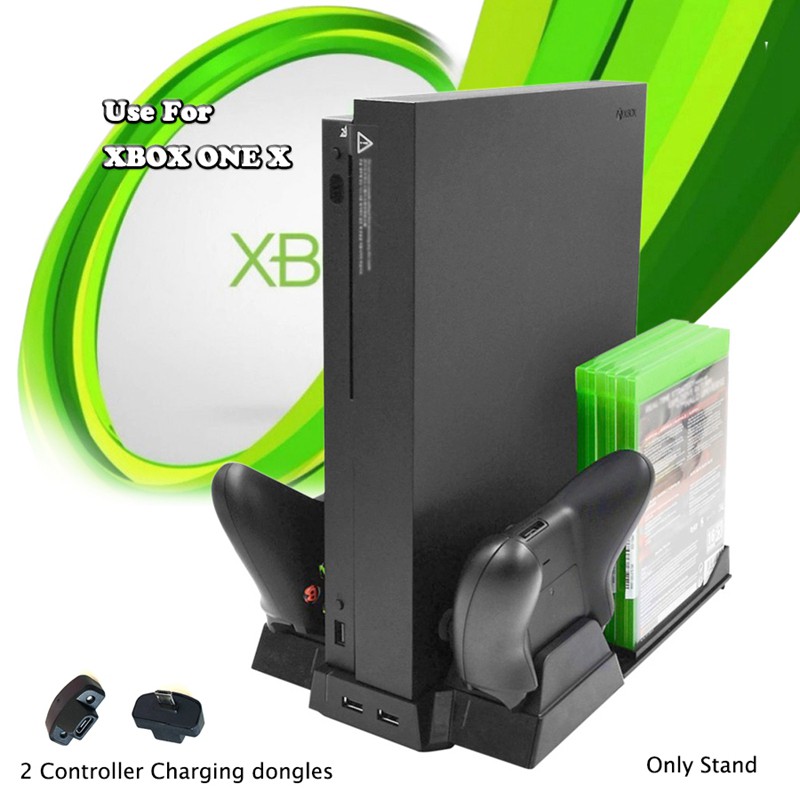 Đế Tản Nhiệt Kiêm Giá Đỡ + 2 Cổng Sạc Cho Tay Cầm Xbox One X