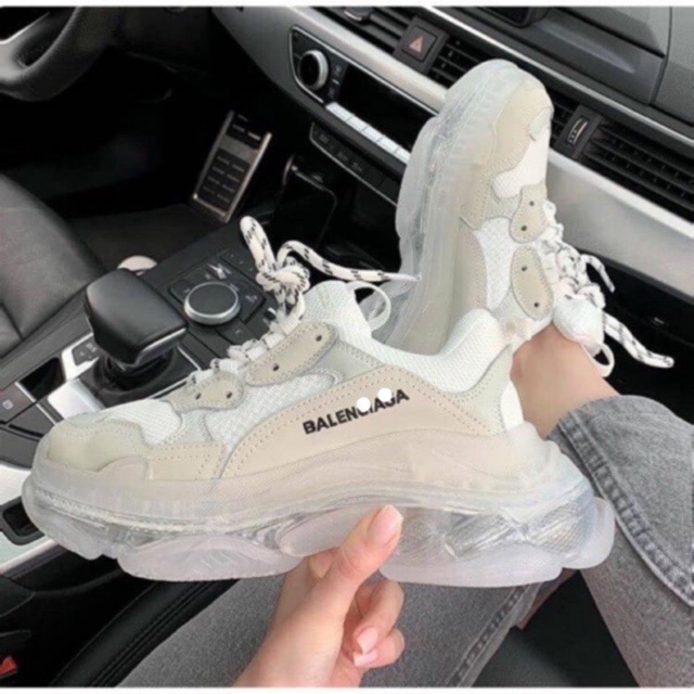 Giầy balenciga trắng đế trong 1:1 ( full box + free ship )