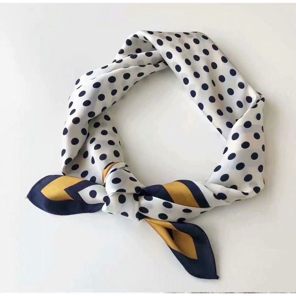 Khăn Choàng Cổ Lụa In Hình Vuông 70CM(27.5*27.5 Inches) WJ1026-85
