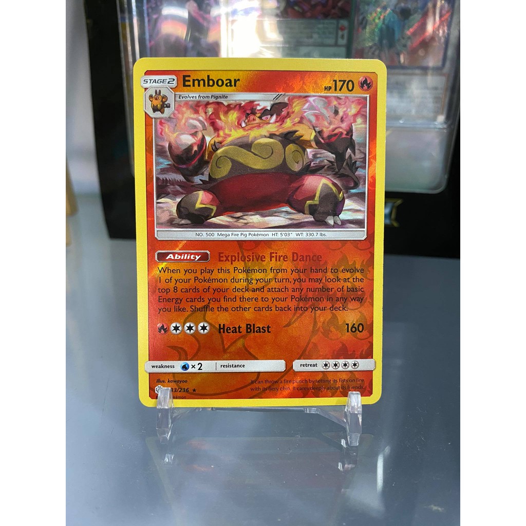 [ Dưa Hấu Yugioh ] Lá bài thẻ bài Pokemon Emboar
