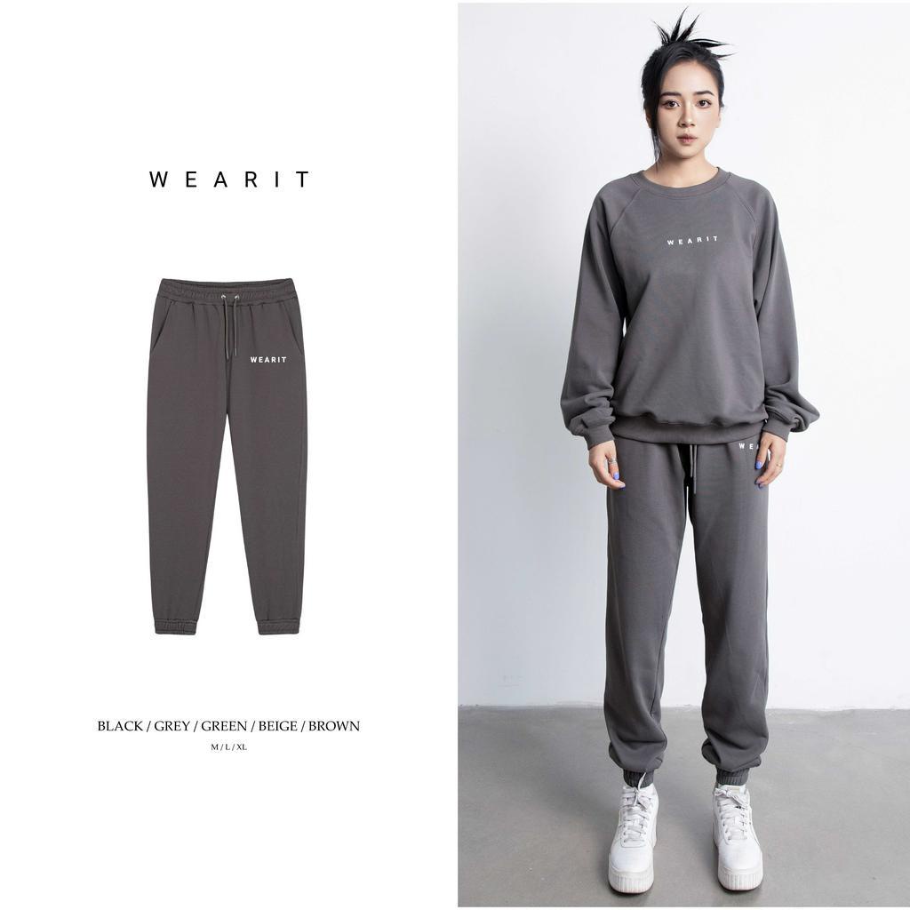 Quần basic sweatpants WEARIT chất liệu nỉ cotton cao cấp, nhiều màu sắc dễ phối