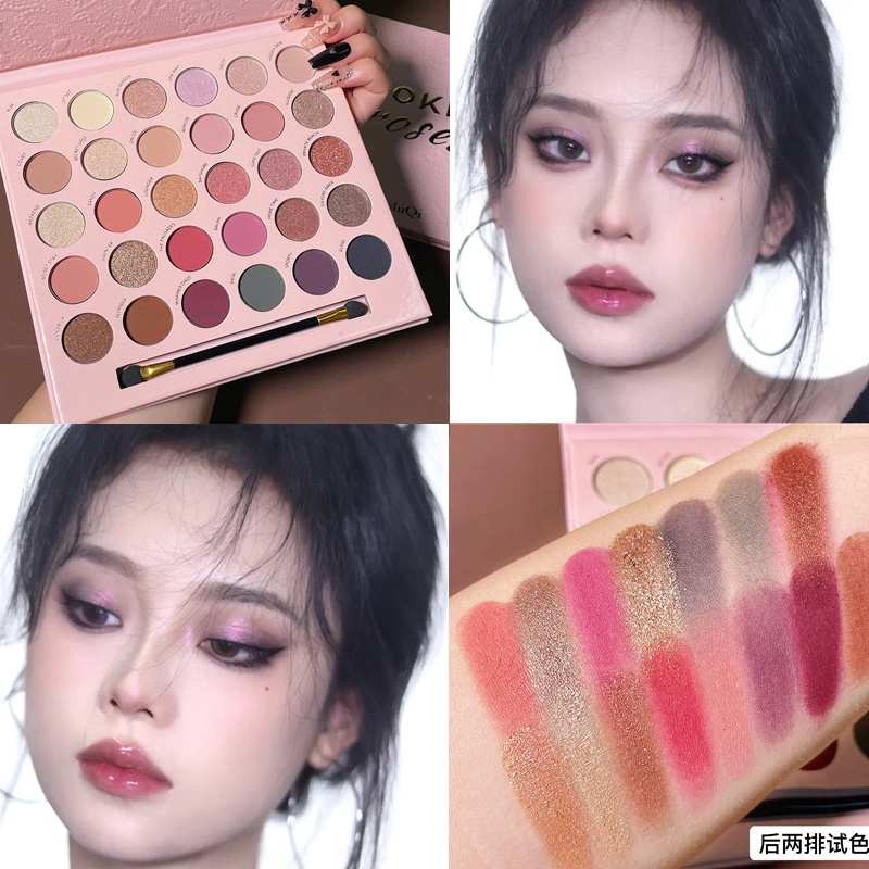 Bảng Phấn Mắt ERSHIQI 30 Màu Kháng Nước Lâu Trôi Chất Lượng Cao