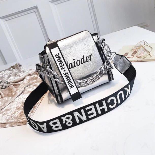 Túi xách thời trang Waioder dây chữ bản to hottrend 2018