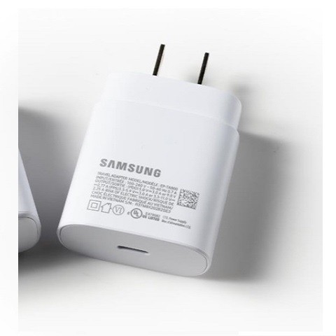 Bộ Sạc Siêu Nhanh 25W Chân Dẹt, Chính Hãng Samsung, Dùng Cho Seri Máy Note 10 - S21 Ultra, Bảo Hành 12 Tháng