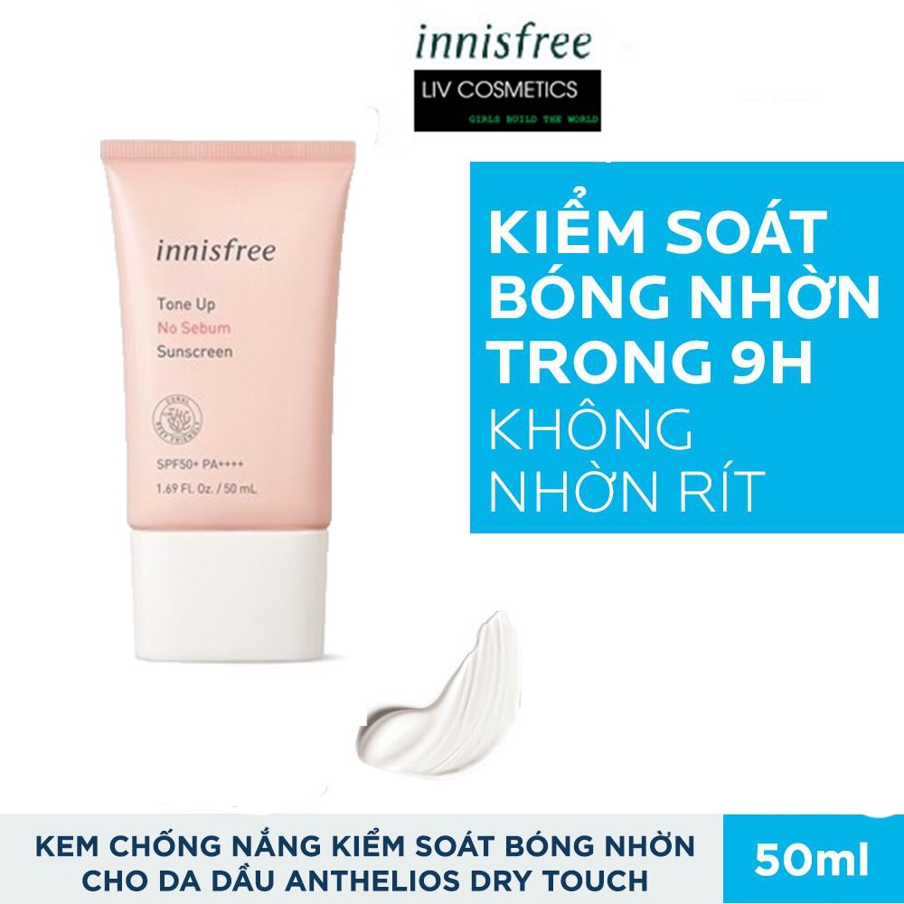 Kem chống nắng innisfree cho da dầu da dầu mụn và da nhậy cảm
