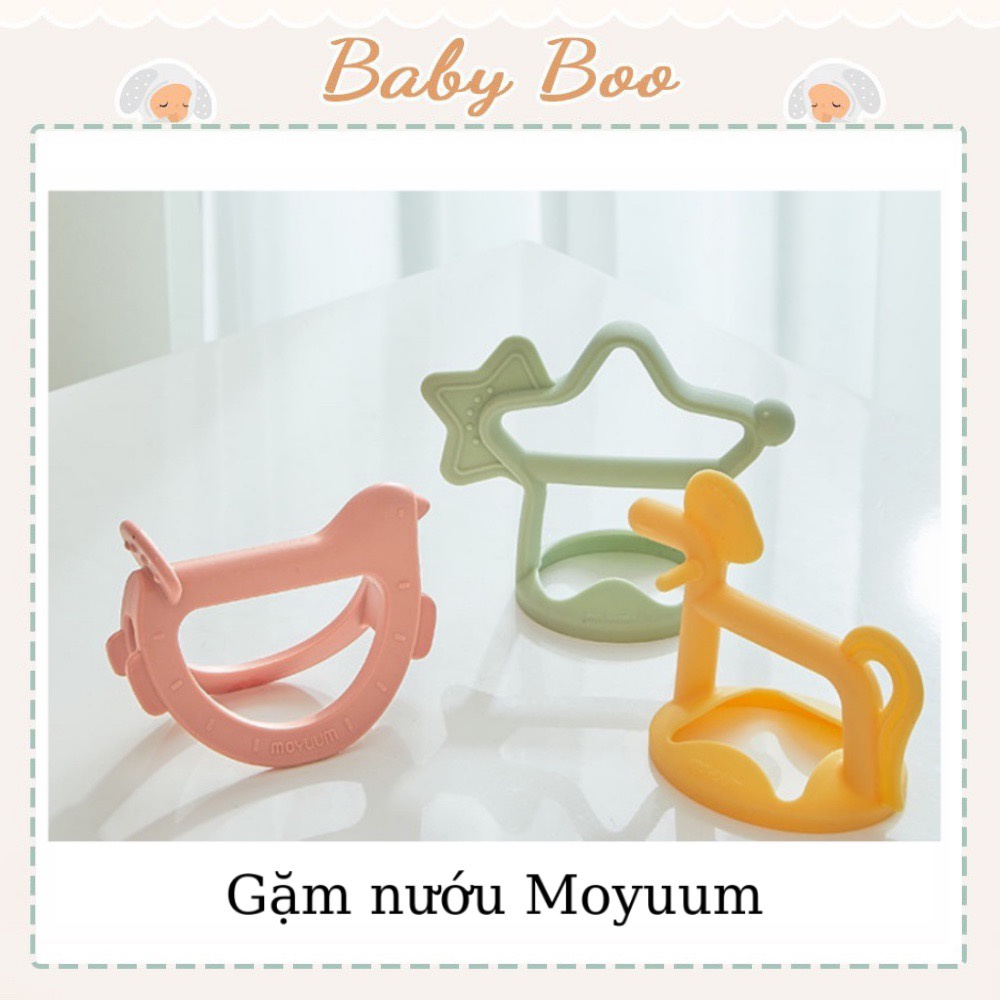 Gặm nướu Moyuum Silicon Hàn Quốc (Gặm Sao/ Gặm Pony/ Gặm Chim) chính hãng cho bé từ 3 tháng [ babyboo]