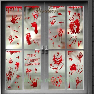 Decal Halloween 2023 trang trí kính trang trí tường lễ hội hóa trang
