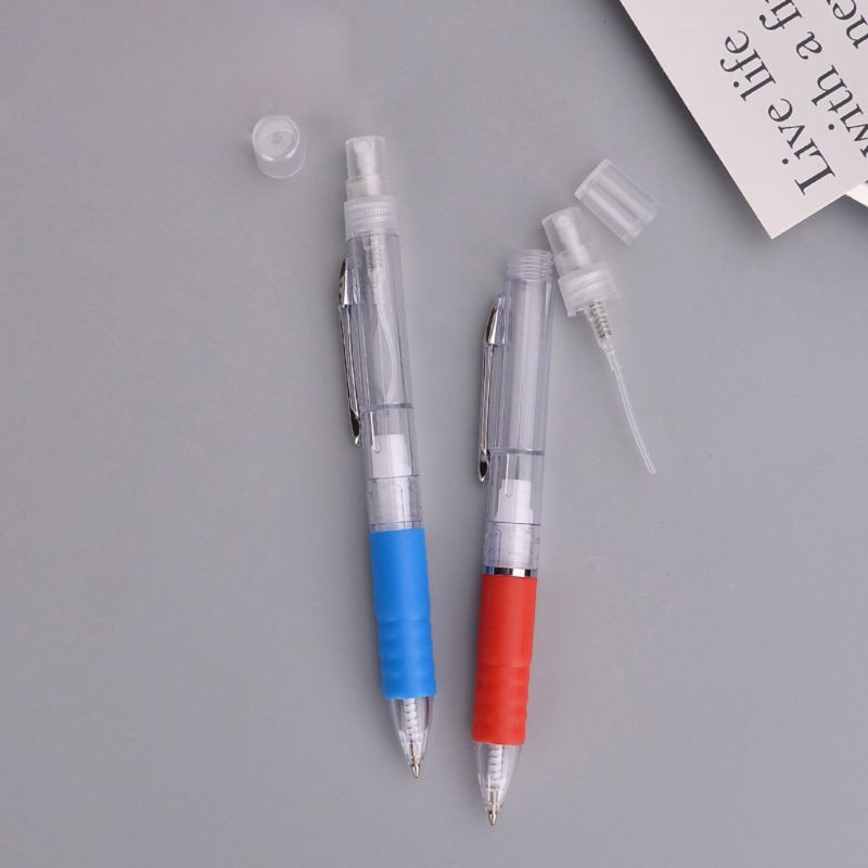 ARIN 10Pcs Spray Pen Portable Refillable Writing Spray Mister Gel Ballpoint Pens Kit