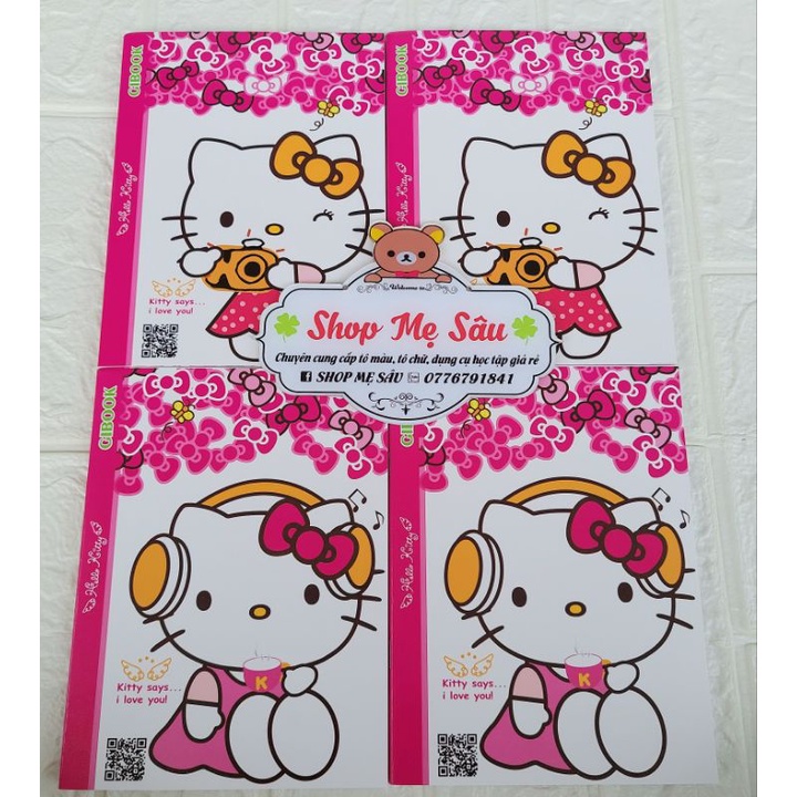 Tập Học Sinh, Tập Sinh Viên Hình Hello kitty GIBOOK ⚡ CỰC HOT ⚡ Vở ghi ôli và kẻ ngang phù hợp cho học sinh, sinh viên