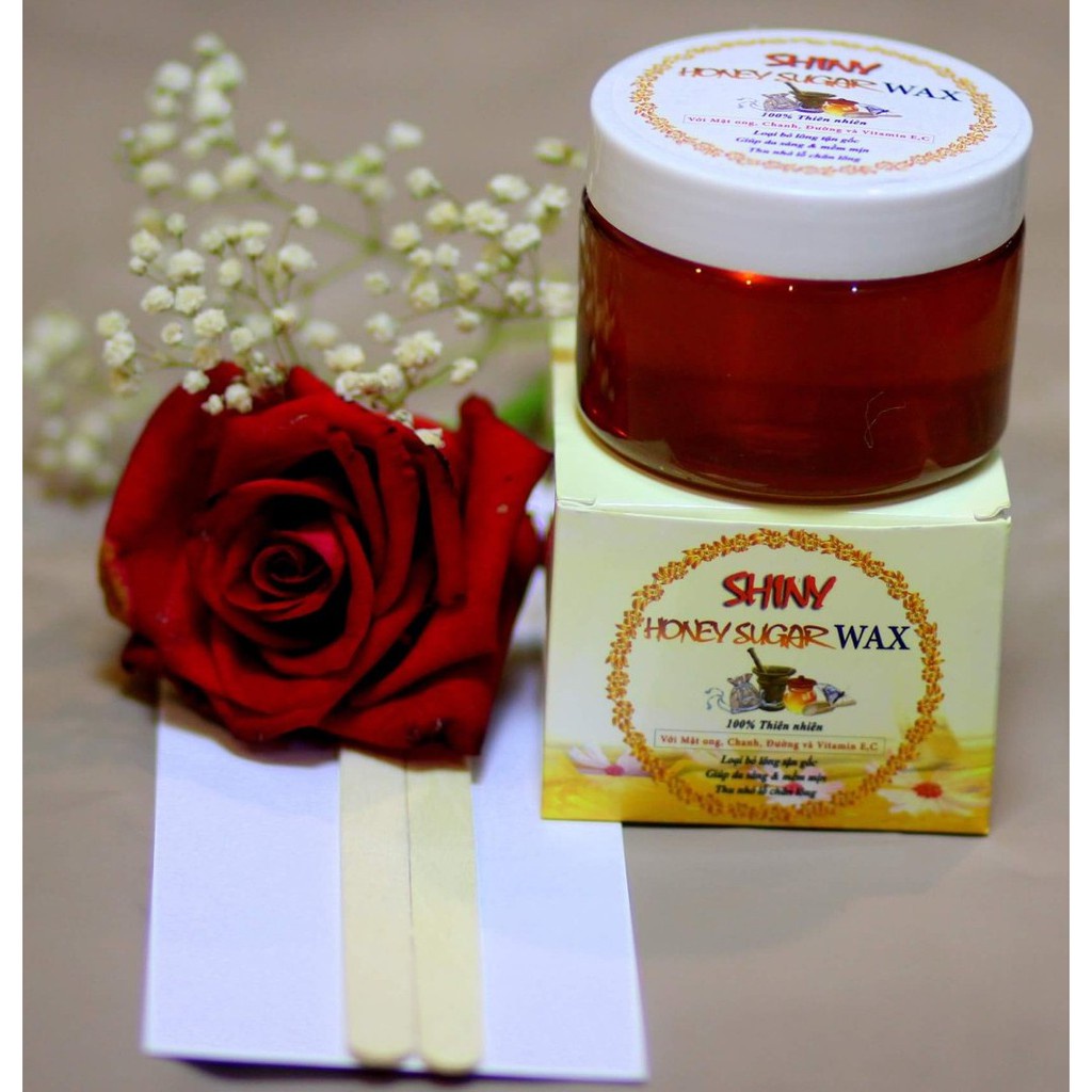 Wax lông mật ong SHINY handmade 250g_ tặng kèm dụng cụ wax