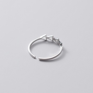 Nhẫn bạc Triangle Nhẫn bạc Tiệm bạc 21Centimeters