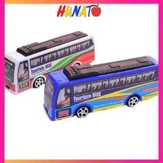 Xe Bus mô hình Ô tô đồ chơi trong nhà cho bé KT 14x5x3 cm bền đẹp HUNATO