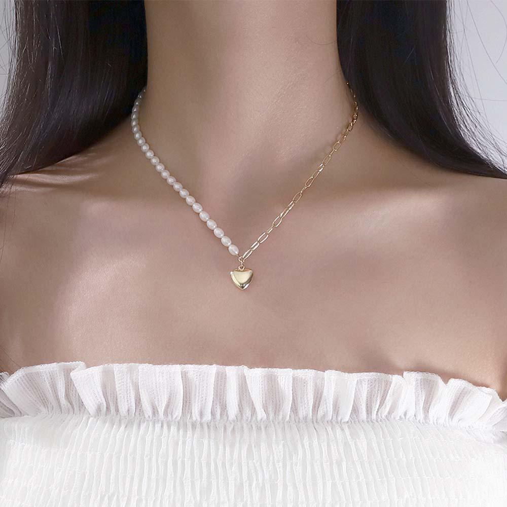 Vòng cổ Bằng Đồng Không Đối Xứng Thanh Lịch Cho Nữ