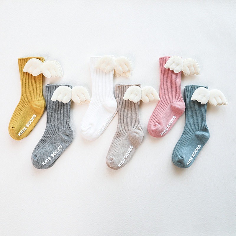 Tất gối cánh thiên thần KIDS SOCKS dành cho bé 0-3 tuổi