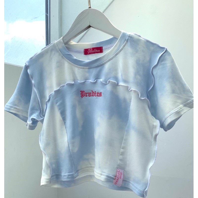 Áo Croptop Pradies Form Ôm Tie-dye &quot;Skies&quot;