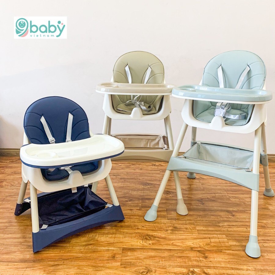 Ghế ăn dặm cho bé điều chỉnh độ cao 9BABY