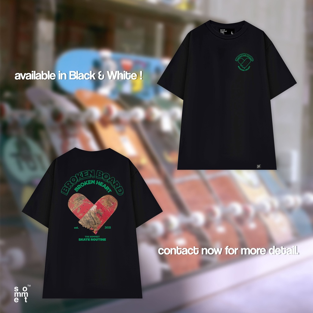 Áo Thun Unisex Local Brand The Sommet Màu Đen Oversize Broken Board - TCT03