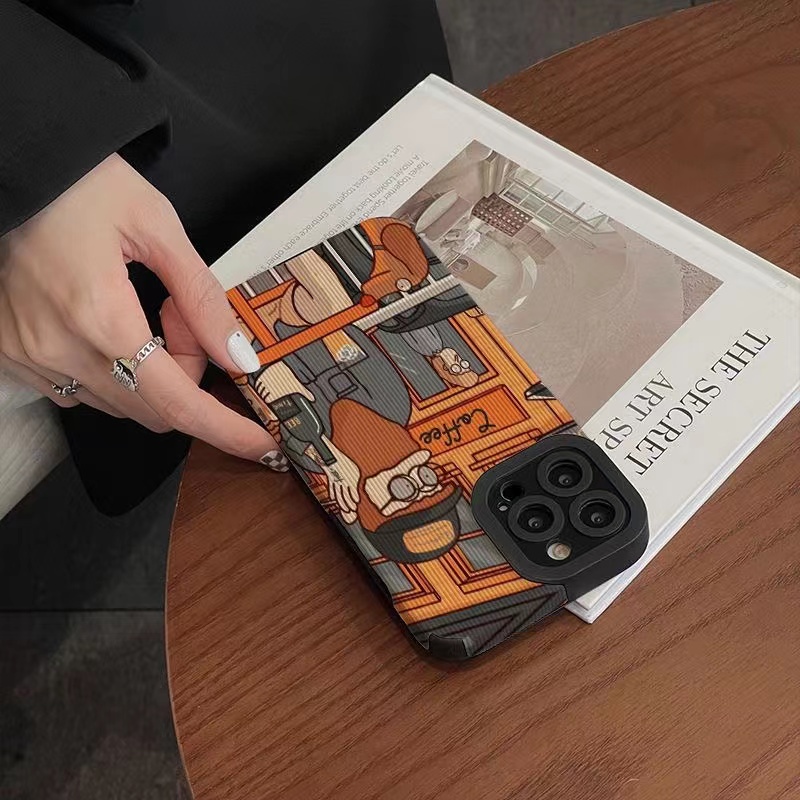 Ốp Điện Thoại Da Đơn Giản Cho iphone 13 Pro Max i13 13pro 11 Pro Max i11 X XR Xs Max