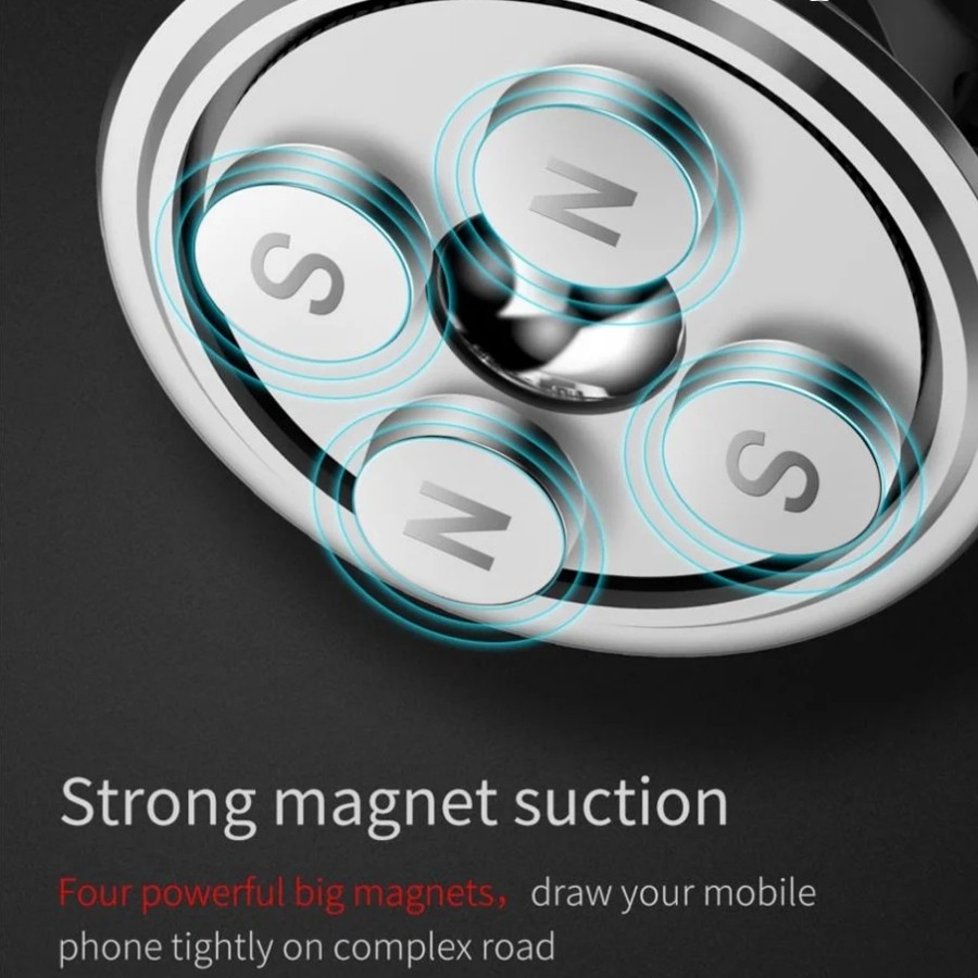 Bộ đế giữ điện thoại nam châm Baseus LV186 dùng cho xe hơi (Magnetic Car Paste Type Mount/ Holder) LV186