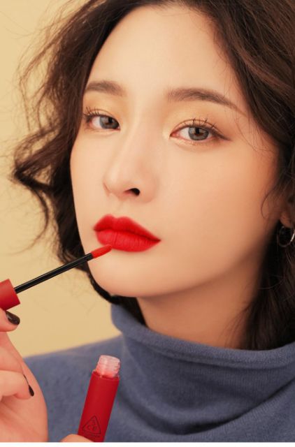 Son 3CE velvet lip tint màu đỏ lạnh (private) | BigBuy360 - bigbuy360.vn