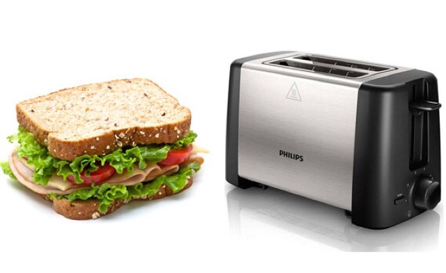 Lò nướng bánh mì sanwich Philips HD 4825- chính hãng