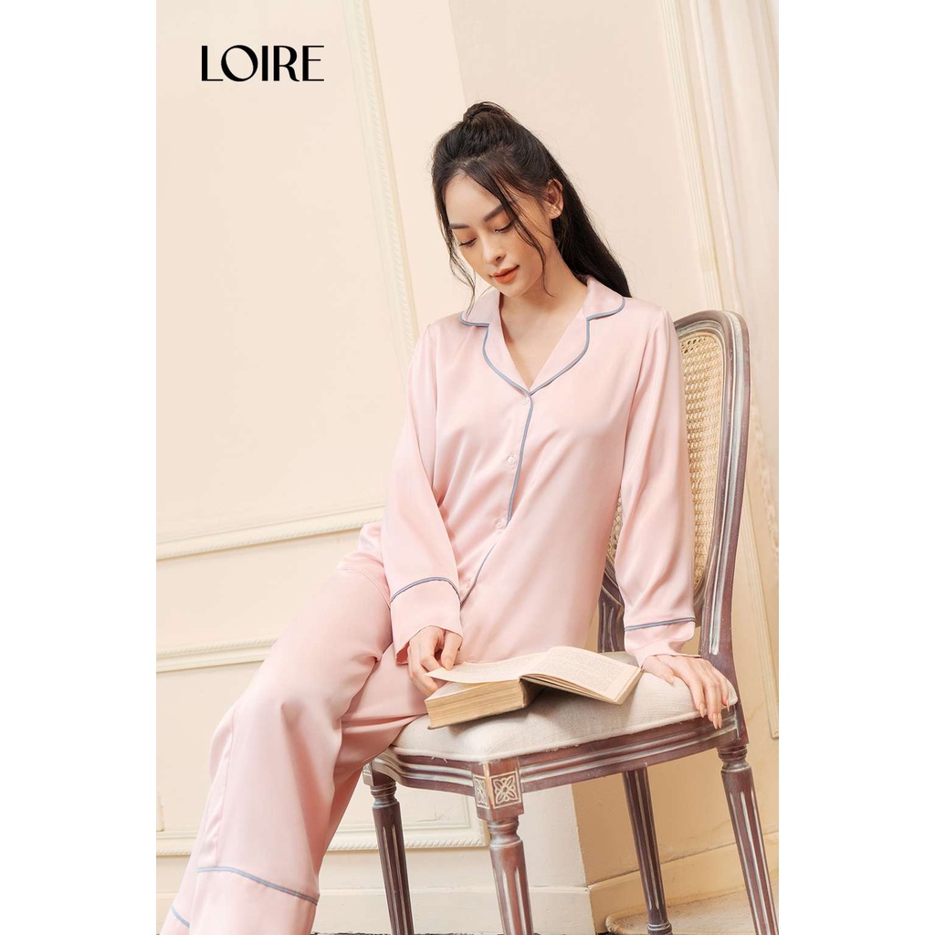 Bộ Đồ Ngủ Lụa Basic Dáng Dài Thoải Mái Loirechic LPD06