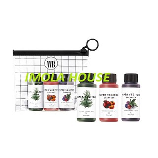 Set Mini 3 chai Sữa Rửa Mặt Rau Củ Super Vegitoks Cleanser (30 ml)