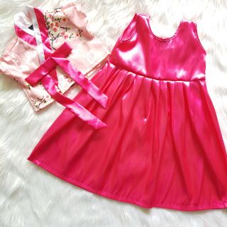 Hanbok bé gái Đào Hồng