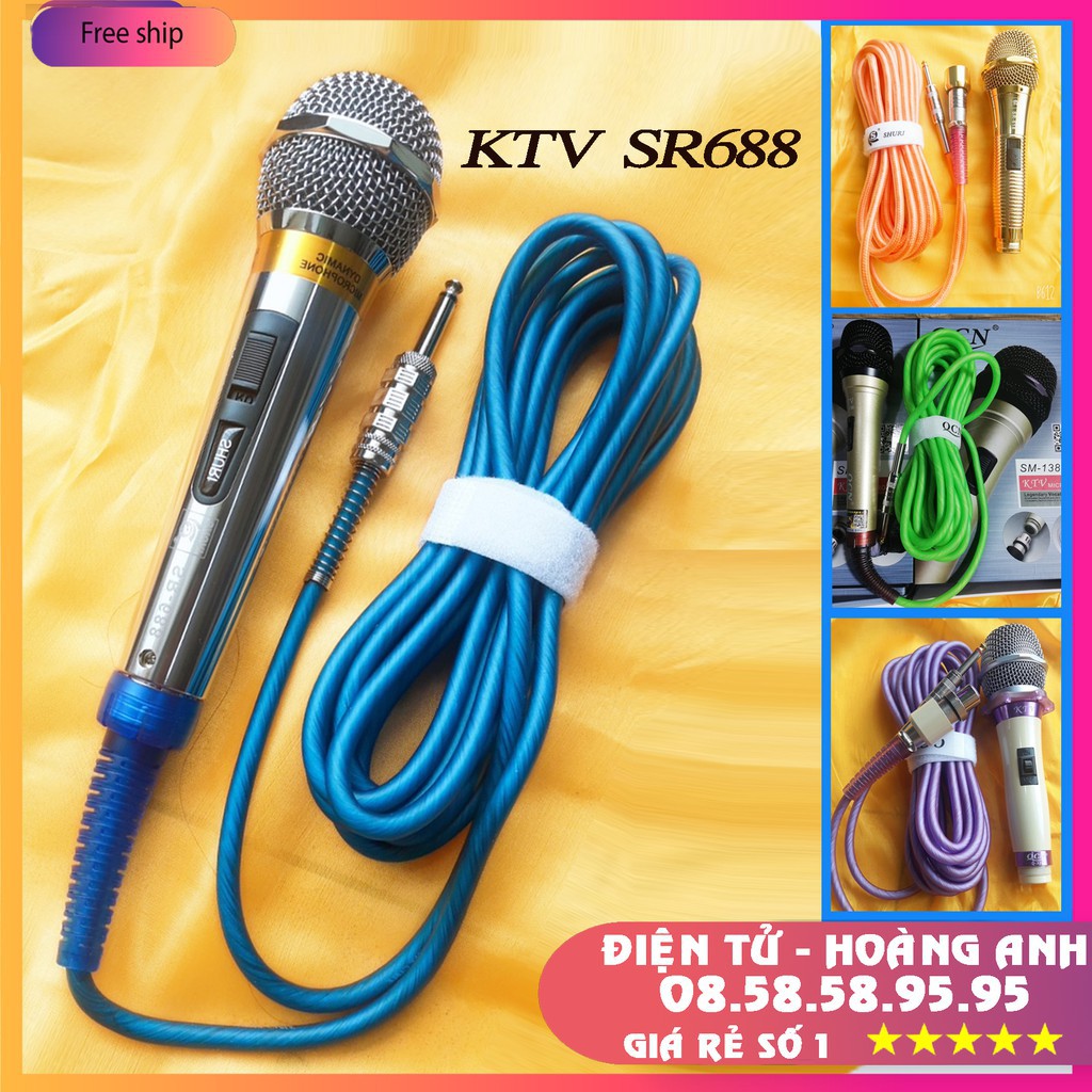 Mic dây KTV SR688 ..GIÁ GIẢM MẠNH ...GIÁ SIÊU RẺ...