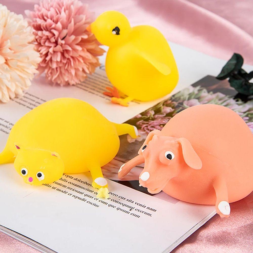 Đồ Chơi Nắn Bóp Đàn Hồi Giảm Stress Hình Chú Hà Mã Hoạt Hình REBUY1