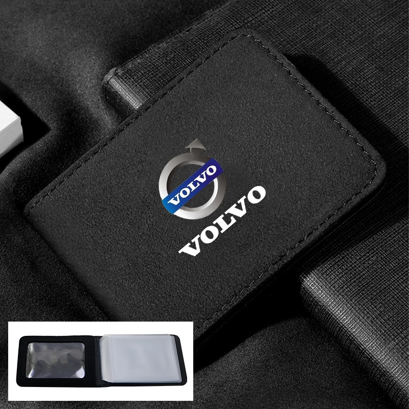 1 Giá Đỡ Thẻ ID / Biển Số Xe Hơi Màu Đen 2 Trong 1 Tiện Dụng Cho Volvo XC60 XC80 XC90 V40 V60 S60L S80