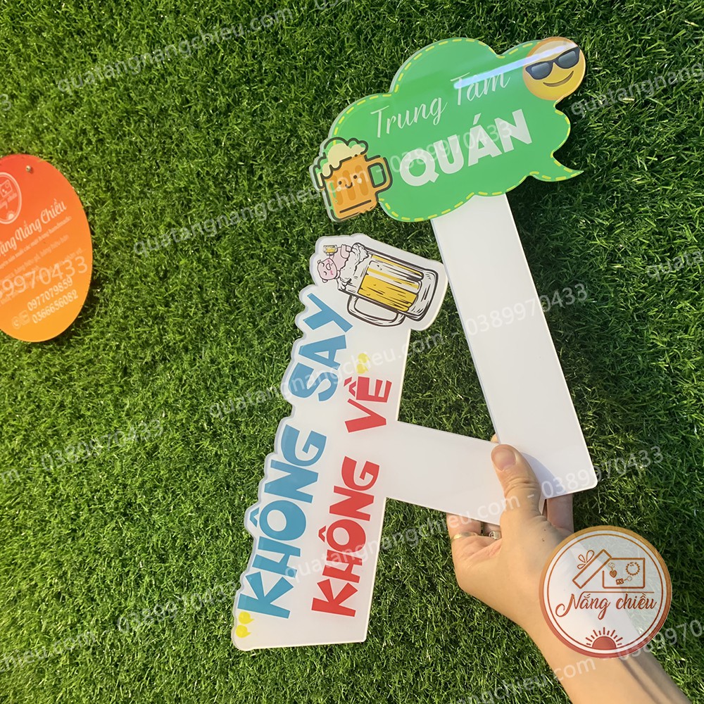 Hastag cho khách check in quán nhậu, quán cà phê, quán trà sữa _ Bảng hiệu xinh giá rẻ