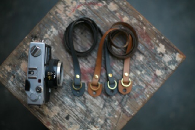 Dây máy ảnh vintage RAM Leather da bò thật máy film và mirroless thanh lịch vintage