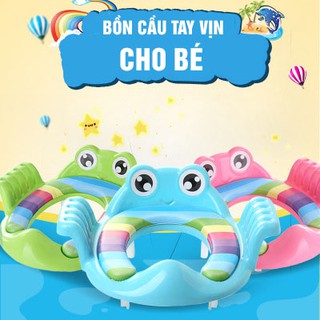 Thu nhỏ bồn cầu - bồn cầu có tay vịn cho bé
