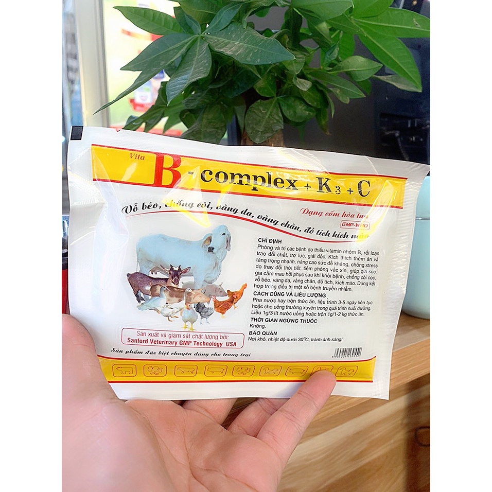 Vita B-COMPLEX+K3+C wsp 1kg Kích thích thèm ăn,Tăng Trọng Nhanh. Bcomplex Cần Thiết Trong Quá Trinh Chăn Nuôi Năng Suất