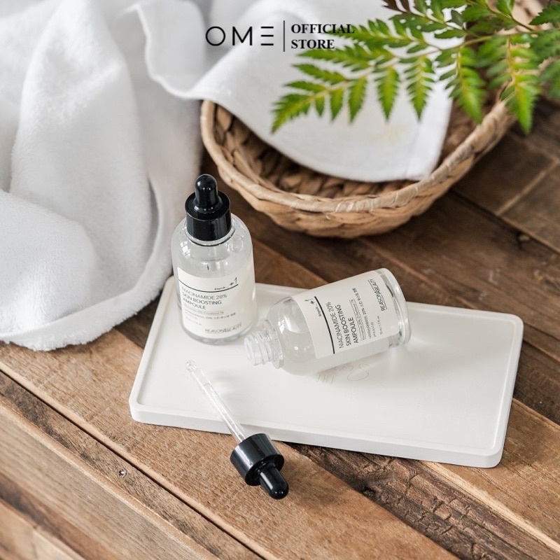 Tinh chất serum dưỡng trắng cân bằng bã nhờn làm trắng da thu nhỏ lỗ chân lông niacinamide 20% reasonabeauty 50ml