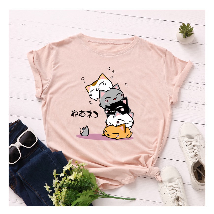 [FREESHIP ĐƠN TỪ 50K] Áo phông 5 mèo và chuột HARI0320