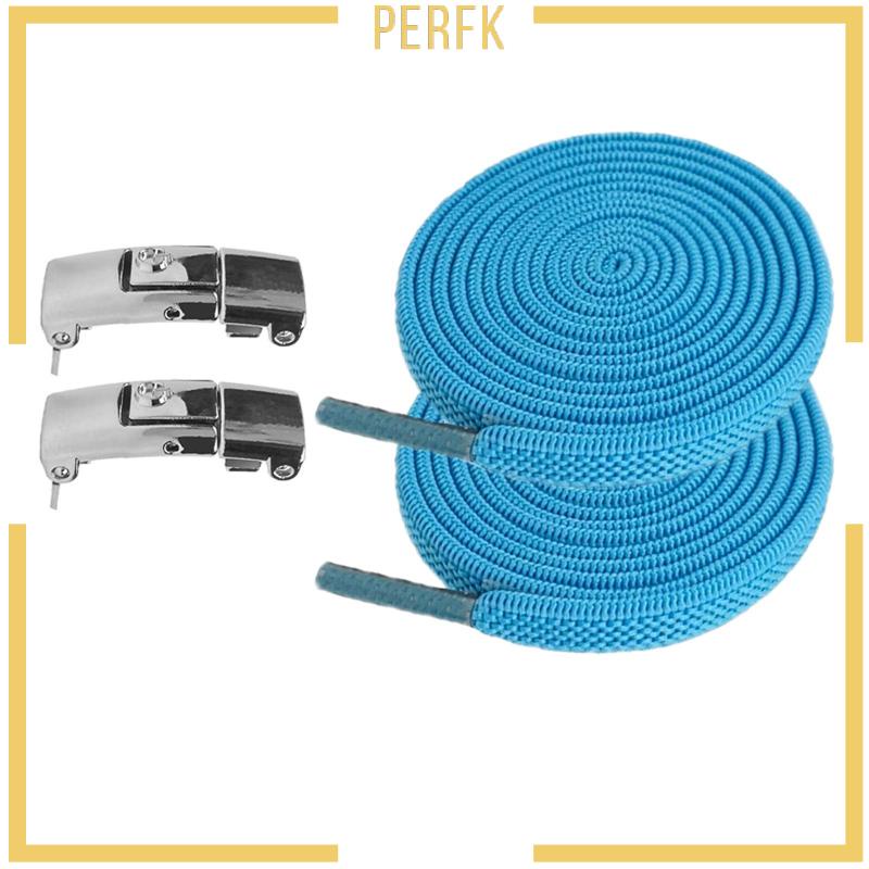 [Perfk] Dây Buộc Giày Co Giãn Không Cần Buộc Dây Đế Phẳng Tập Luyện Nhanh Chóng Dành Cho Người Lớn