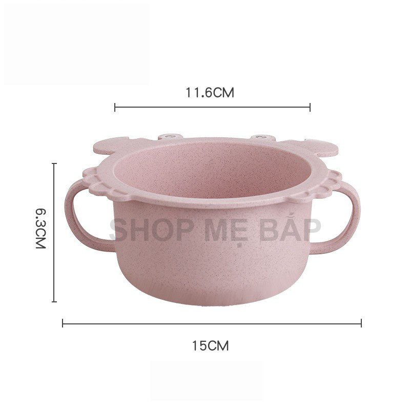 Bát Ăn Dặm Chất Liệu Lúa Mạch Cao Cấp Cho Bé, Bát Ăn Dặm Hình Con Cua Cho Bé