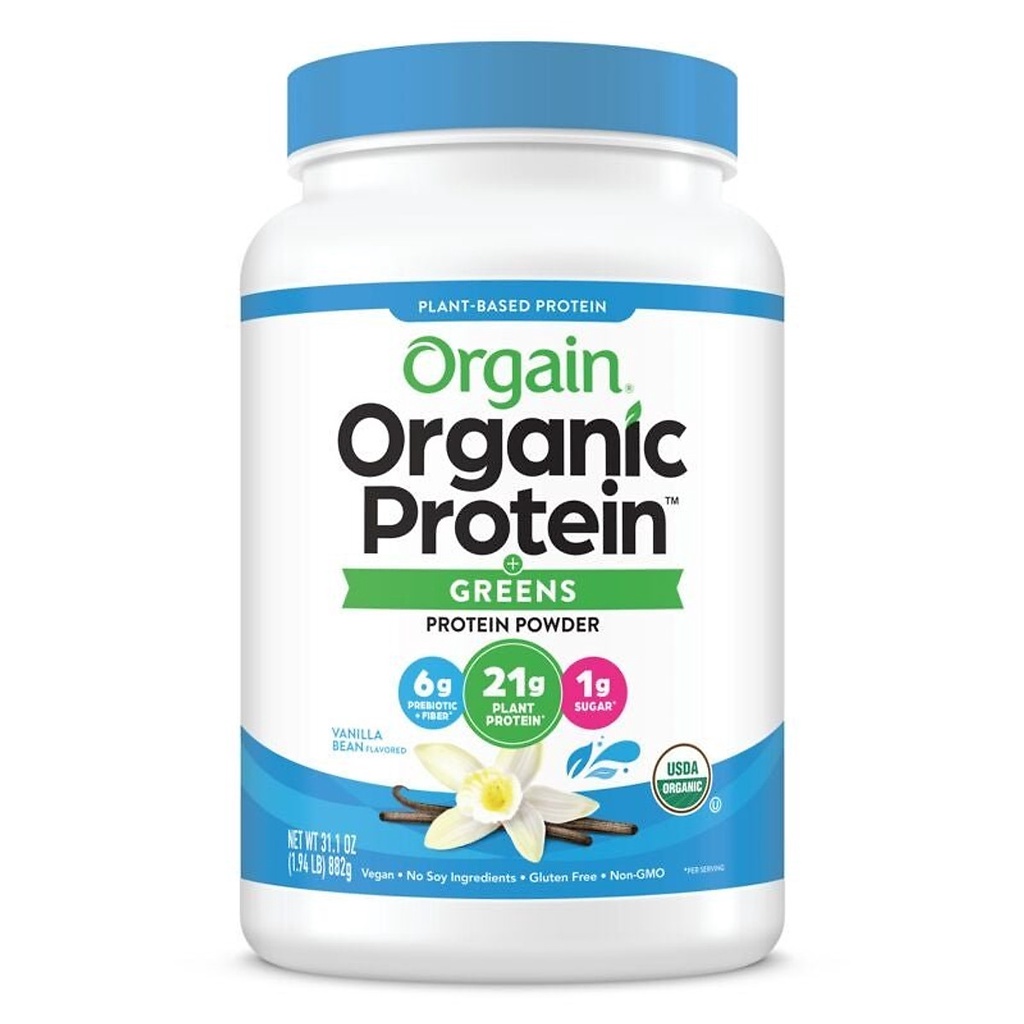 Bột protein hữu cơ Orgain Organic Protein &amp; Superfoods Vị Vani 1224g Mỹ