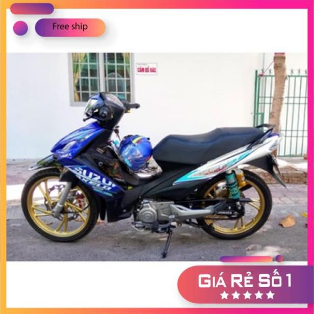 Tem xe Axelo trắng xanh ngọc