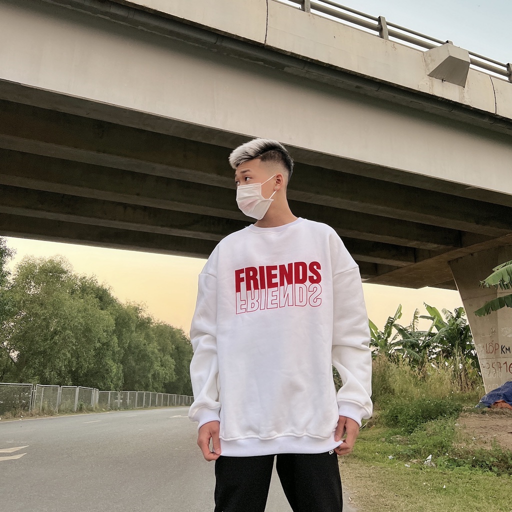 FREESHIP Áo Sweater FRIENDS, Áo chất vải nỉ trần bông mịn, dáng rộng | BigBuy360 - bigbuy360.vn