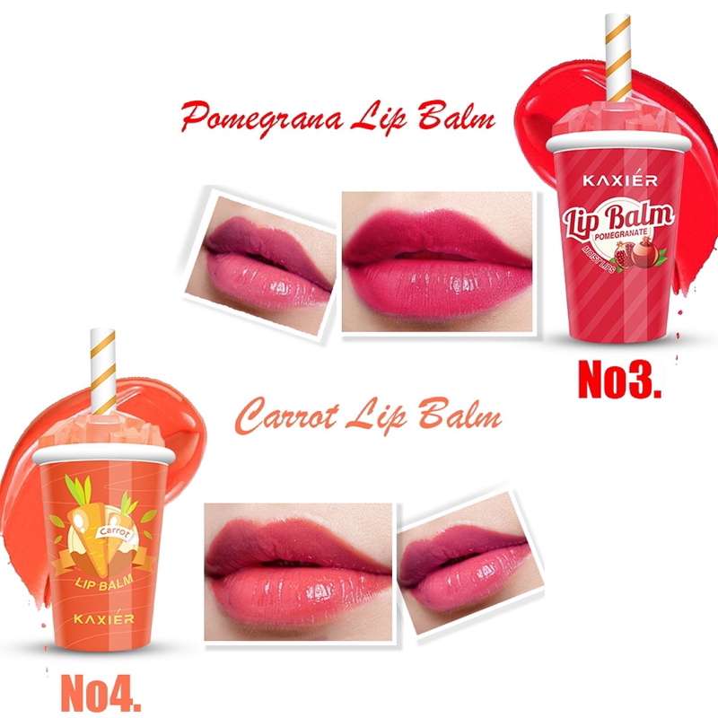 Son Dưỡng Môi KAXIER Hình Chai Kem 4 Màu Dễ Thương Nhiệt Độ Đổi Màu Dưỡng Ẩm Hàng Ngày Hàn Quốc