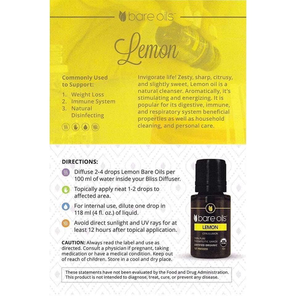 [MADE IN USA] Tinh dầu chanh vàng - Lemon Essential Oil 15ml