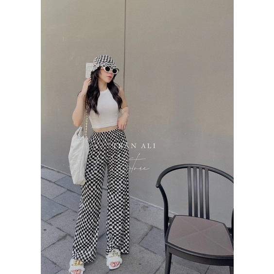 áo ba lỗ + quần caro suông ( bán rời ) - CarotShop