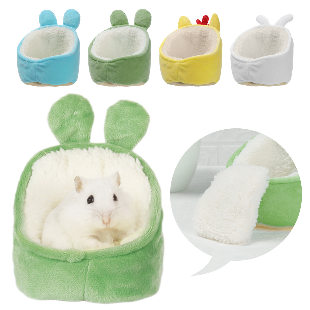 Ổ Nằm Mini Mềm Mại Giữ Ấm Mùa Đông Nhiều Màu Sắc Cho Hamster / Thỏ