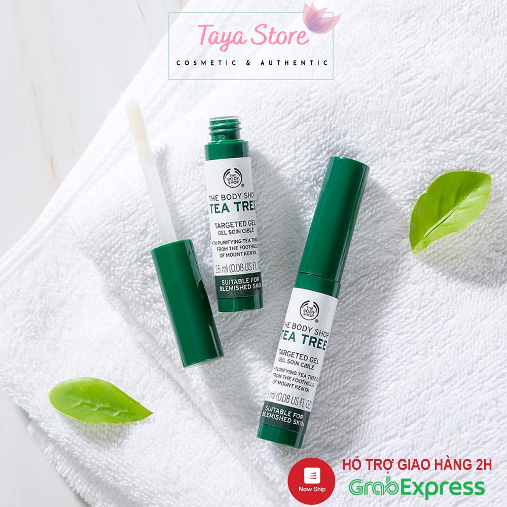 Gel chấm mụn The Body Shop chiết xuất tràm trà Tea Tree Blemish Gel 2,5ml Anh Quốc Gel giảm mụn thâm