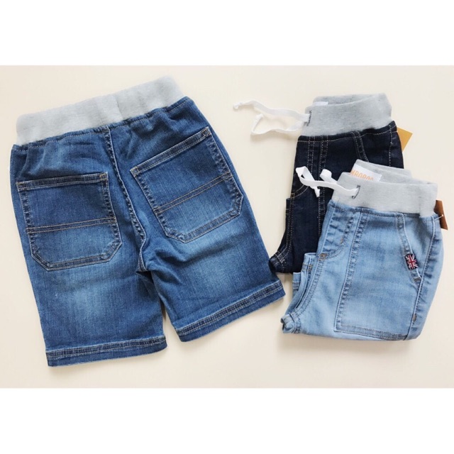 Quần short jean đùi bé trai