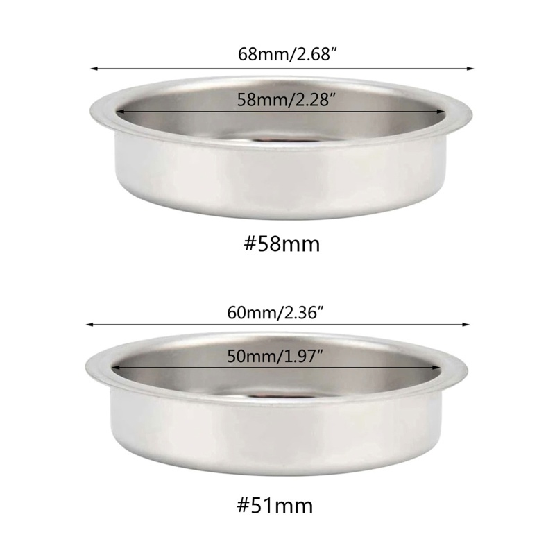 Rổ Lọc Cà Phê Bằng Thép Không Gỉ 51mm 58mm